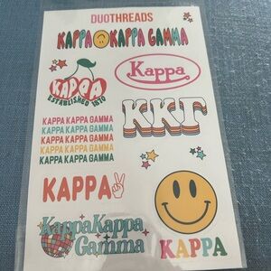 Kappa Kappa Gamma Sticker Set - Multicolor